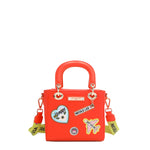 COLOR PATCH TOP HANDLE HANDBAG