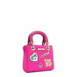 COLOR PATCH TOP HANDLE HANDBAG