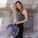 SOFIA MONTANA DENIM SATCHEL BAG