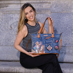 SOFIA MONTANA DENIM SHOPPER BAG