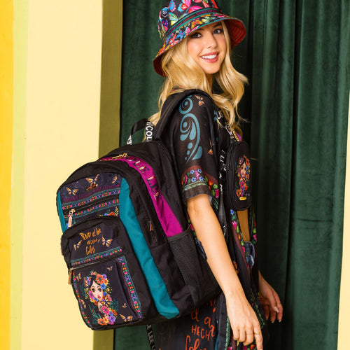 NYLON FASHION BACKPACK WITH POUCH