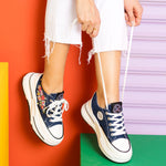 PLATFORM LACE-UP SNEAKERS