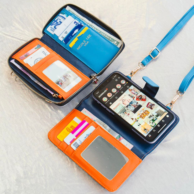 2 件式手机壳斜挎钱包