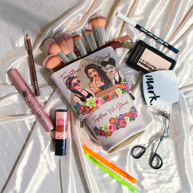 Estuche organizador de brochas cosméticas de maquillaje, portaescobillas,  accesorios de viaje – Nicole Lee Online