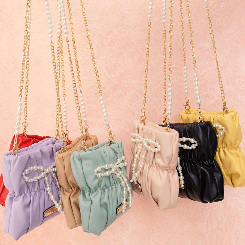 Pearl handbag hot sale
