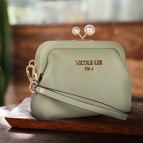 Mini Flower Handbag Keychain, Floral Bag Keychain, Gold Metal, Multi –  Nicole Lee Online
