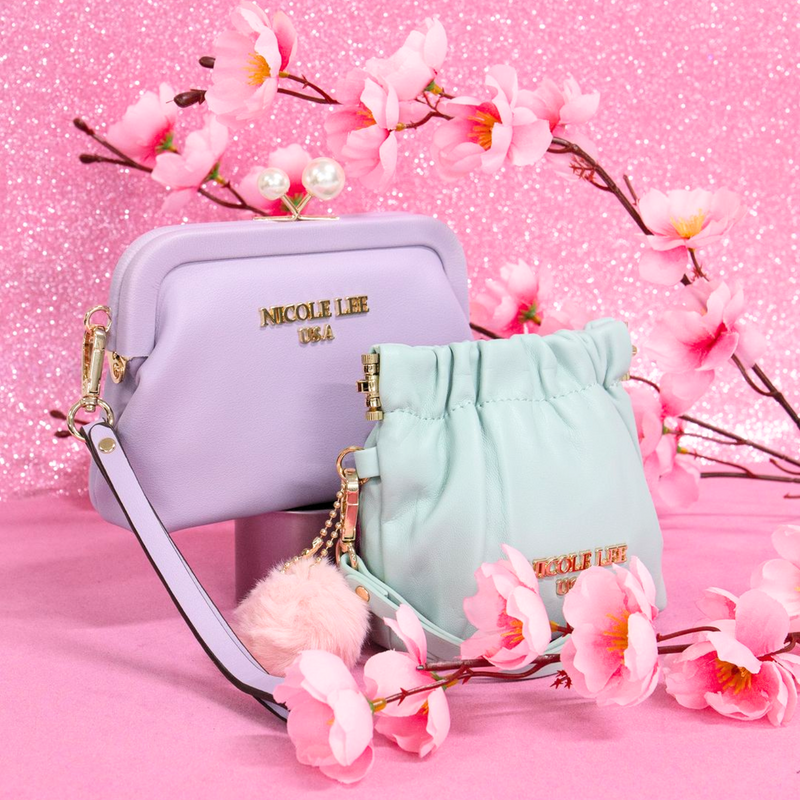 Mini Kylie Coin Purse with Fur Pom Pom Keychain Optional Wristlet Strap Nicole Lee Online