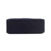 Solid navy blue base of the Emery tote bag from Nodu Nadu by Nicole Lee. Rectangular, slim and classic base. 