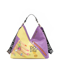 OUR HOBO BAG IN OUR NICOLE LEE NAIL POLISH DESIGN WITH STRAPS