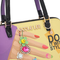 NAIL POLISH DOME SHOULDER BAG
