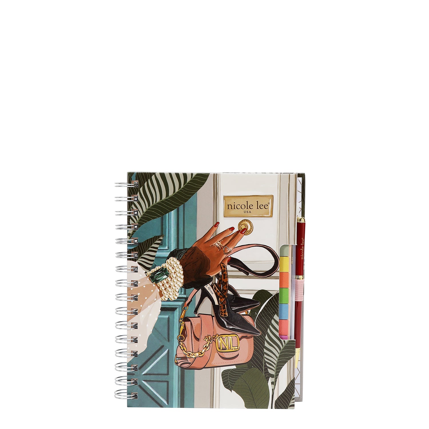 SPIRAL PLANNER WITH ZIP POCKET & STICKY NOTES