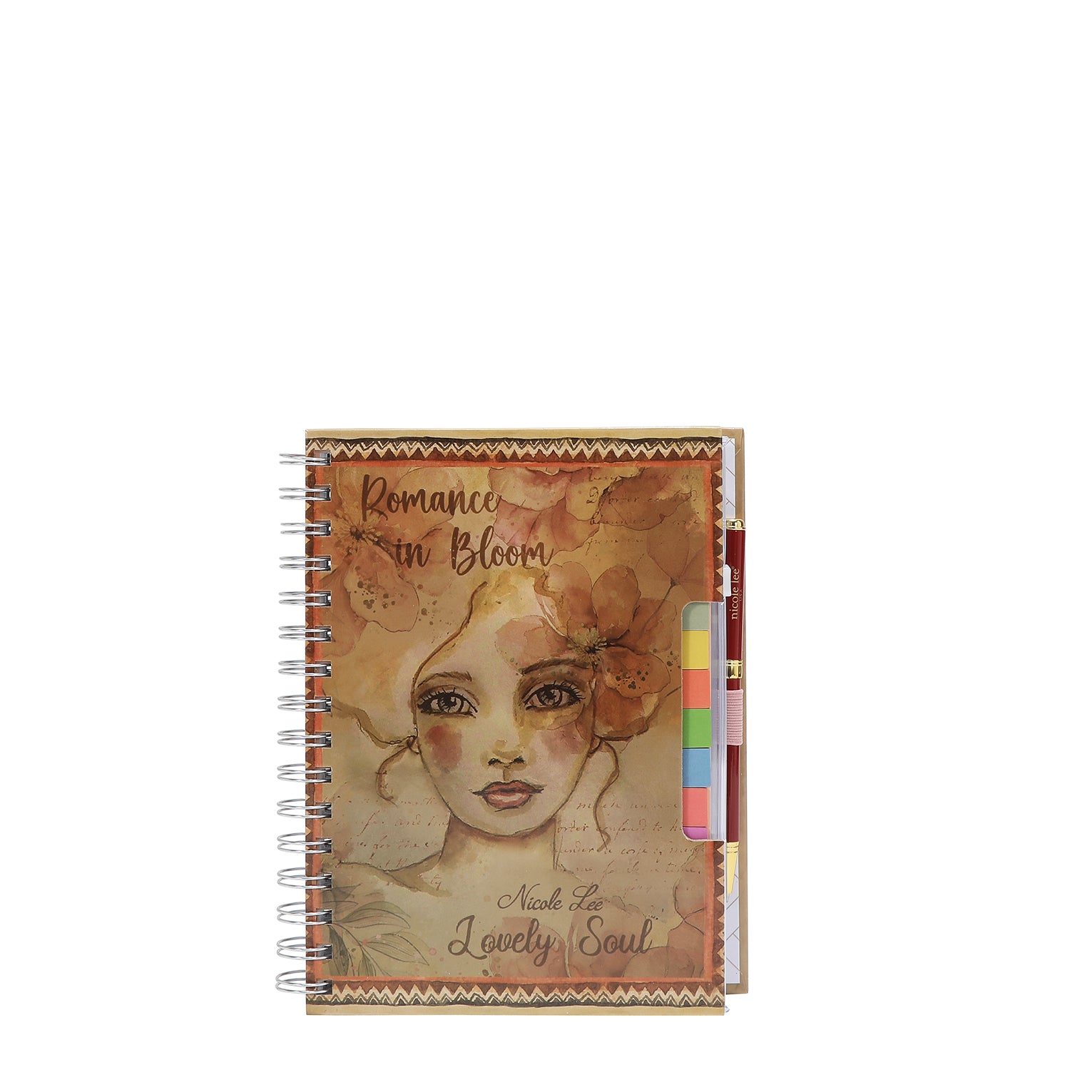 SPIRAL PLANNER WITH ZIP POCKET & STICKY NOTES