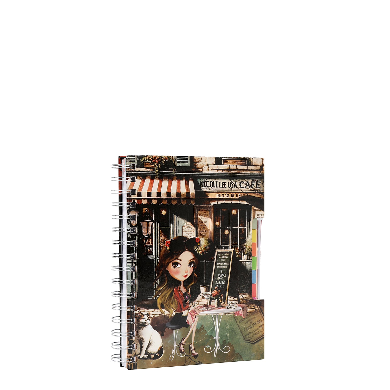 SPIRAL PLANNER WITH ZIP POCKET & STICKY NOTES