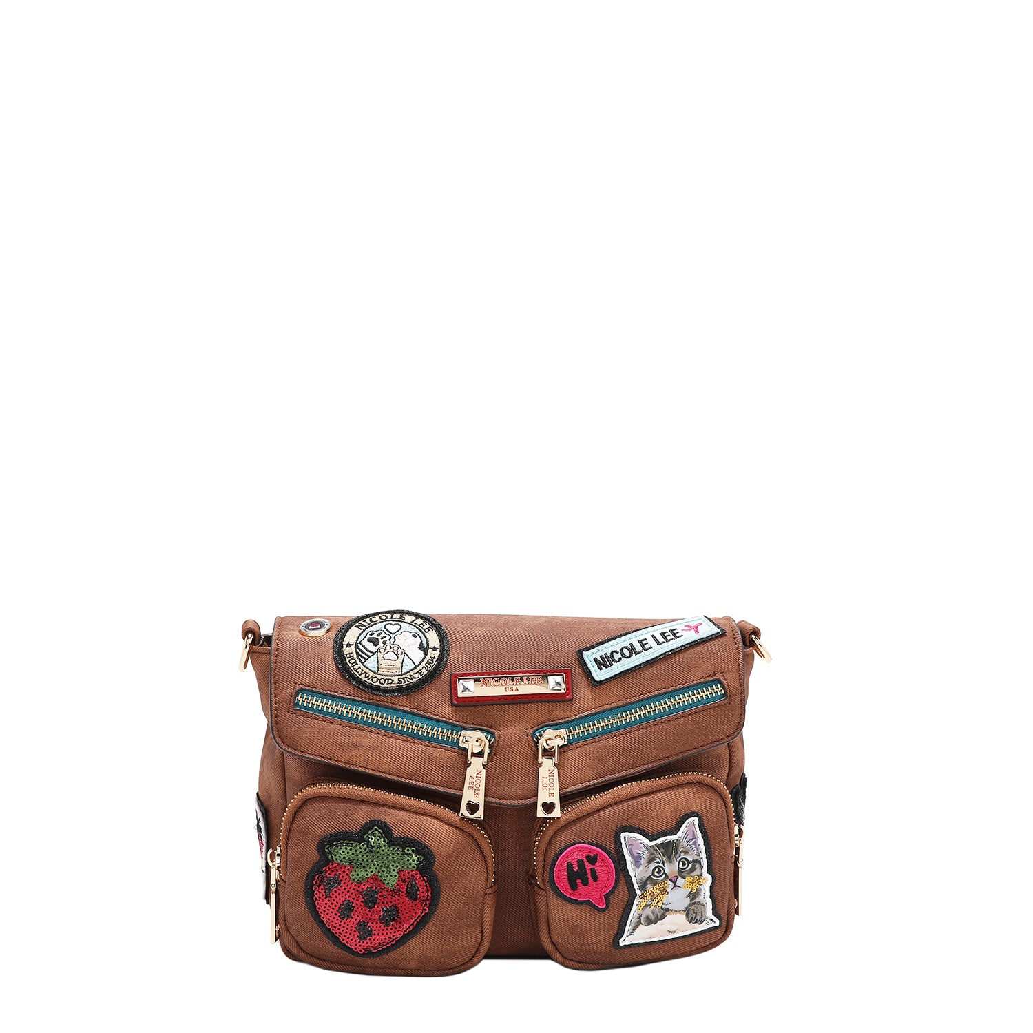 MULTI PATCH FLAP CROSSBODY