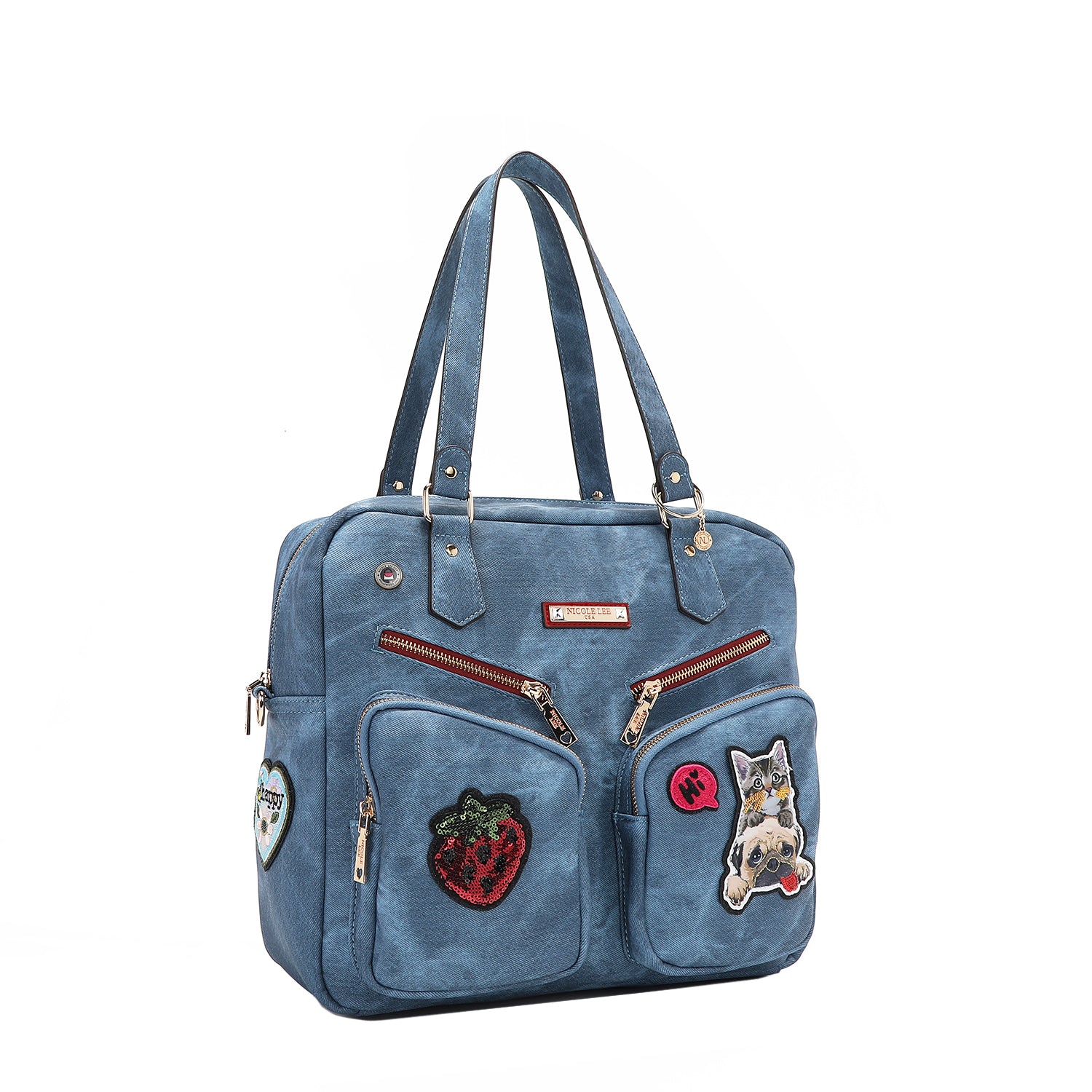 MULTI PATCH ZIPPER BAG