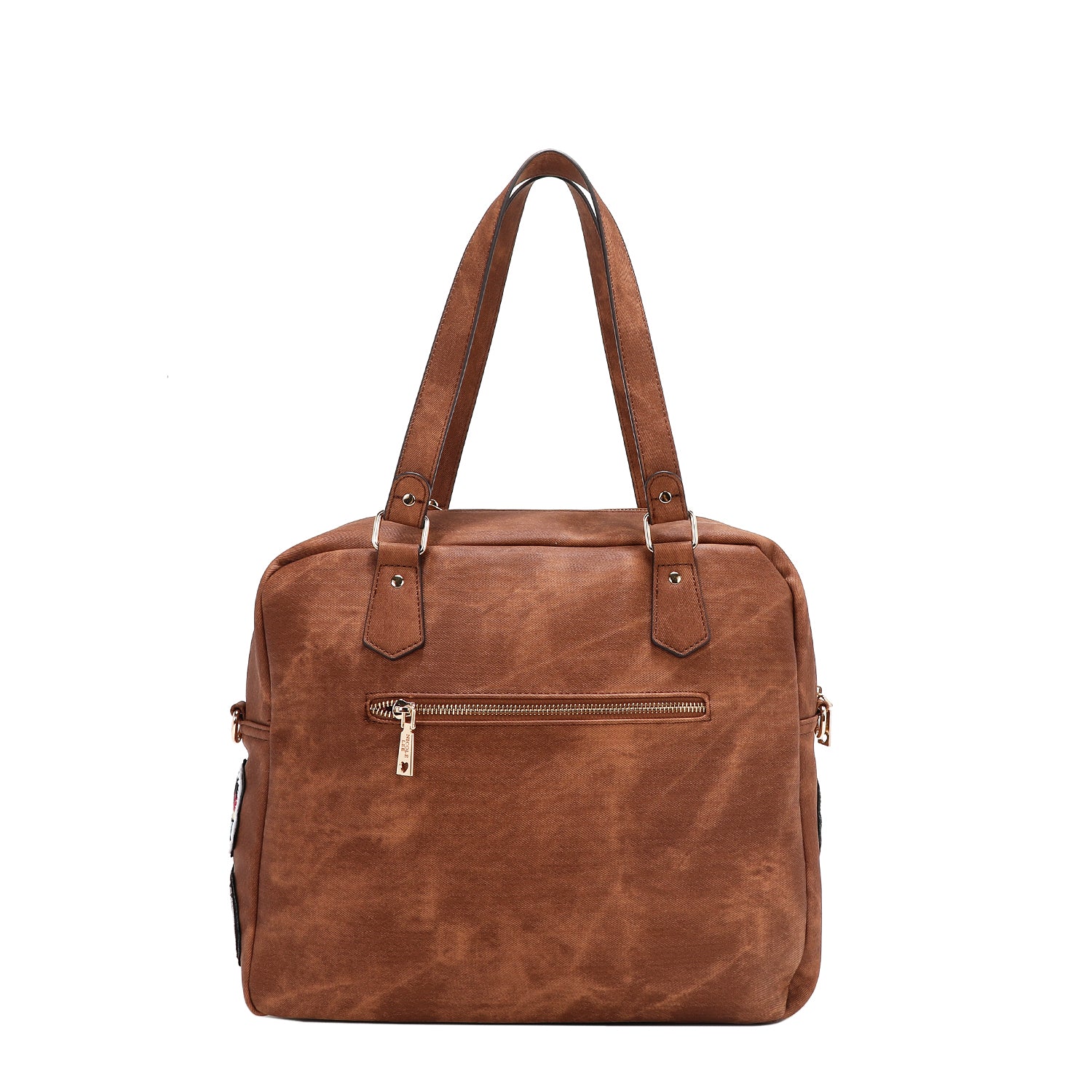 MULTI PATCH ZIPPER BAG