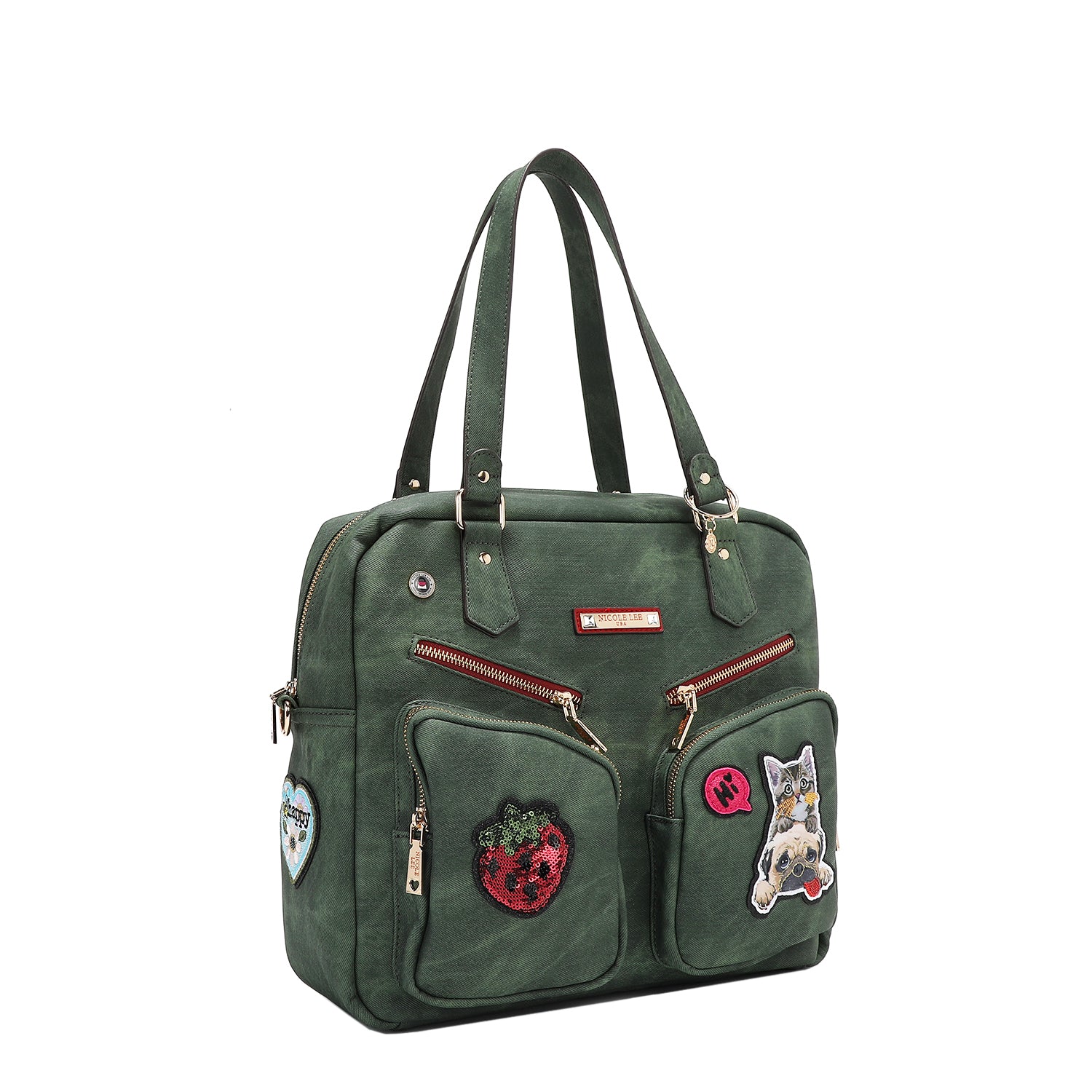 MULTI PATCH ZIPPER BAG