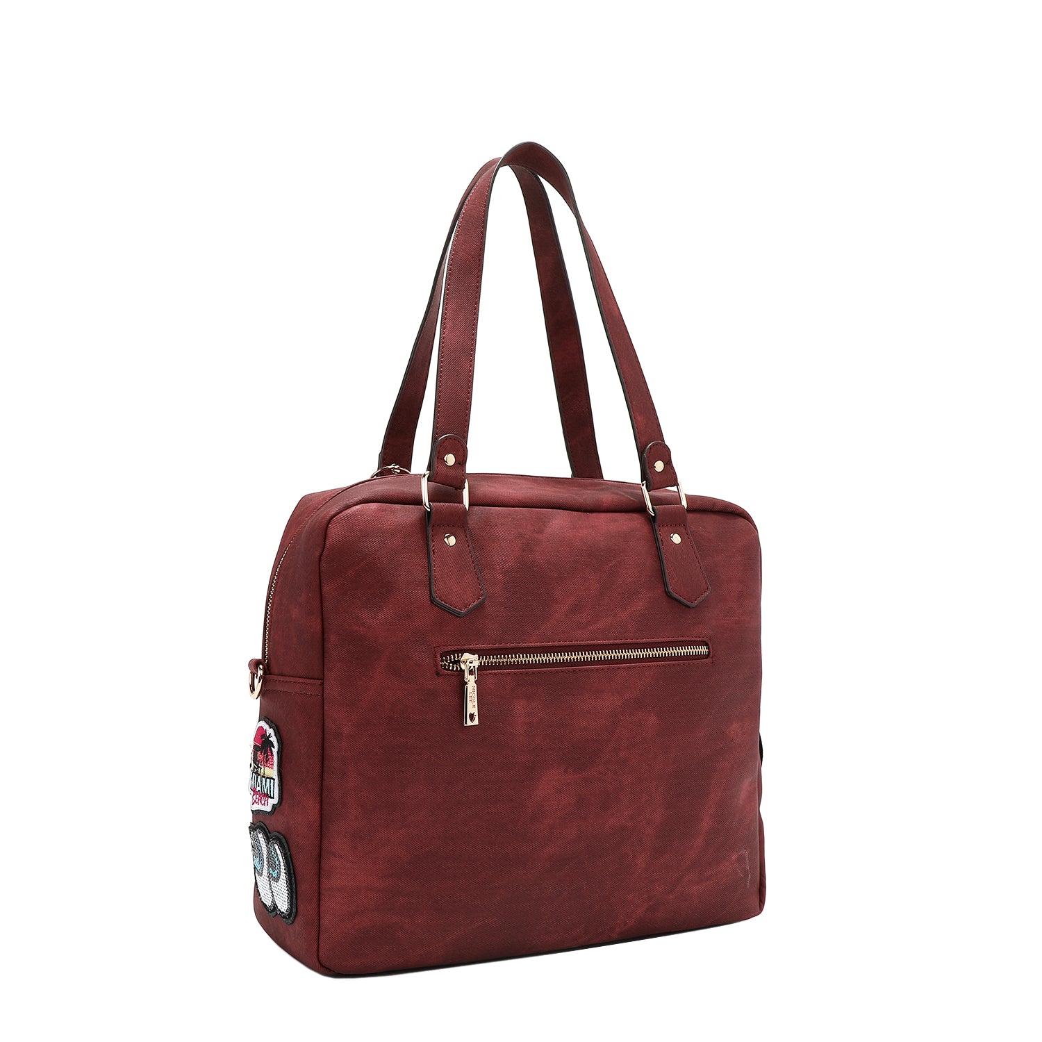 MULTI PATCH ZIPPER BAG