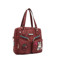 MULTI PATCH ZIPPER BAG