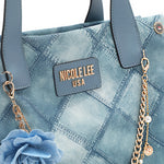 BLUE FLOWER HANDBAG