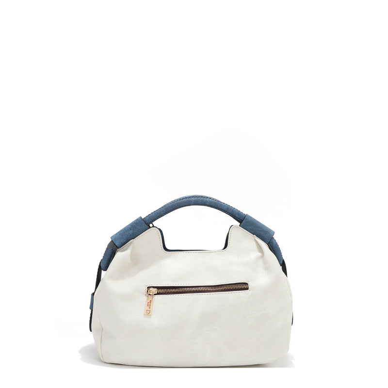 COLORBLOCK TOP HANDLE HANDBAG