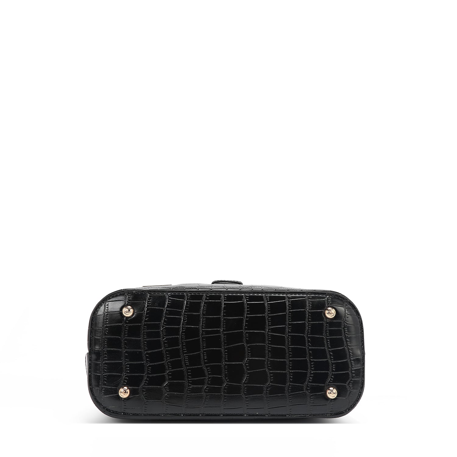 Calista Handbag, Embellished with High-shine Gold Metal Accents