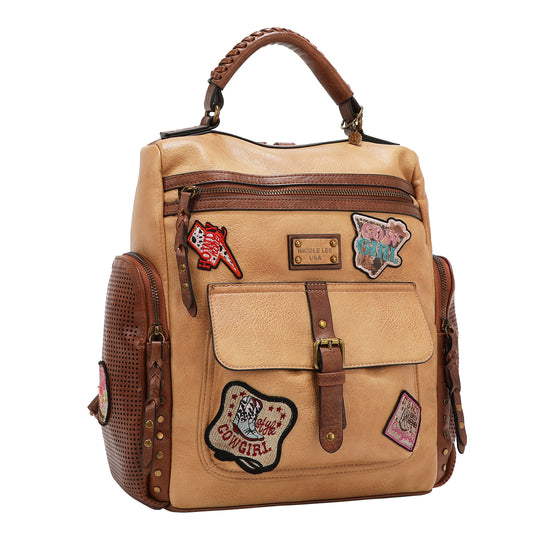 Small Nicole Lee Brown Backpack with Cowgirl Art Nicole Lee | Bags | Small Nicole Lee Brown Backpack With  main image 4