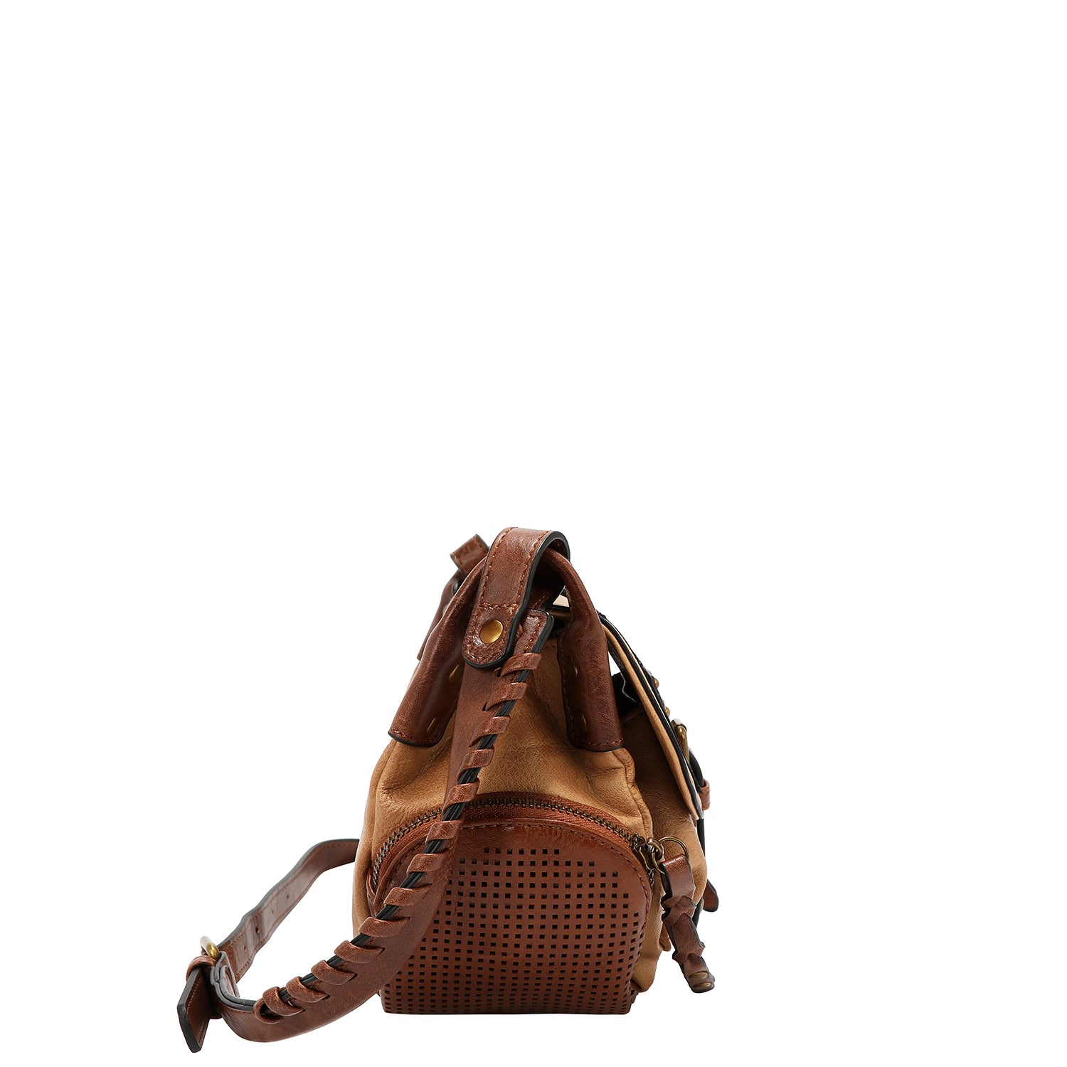 VINTAGE PATCH SHOULDER BAG