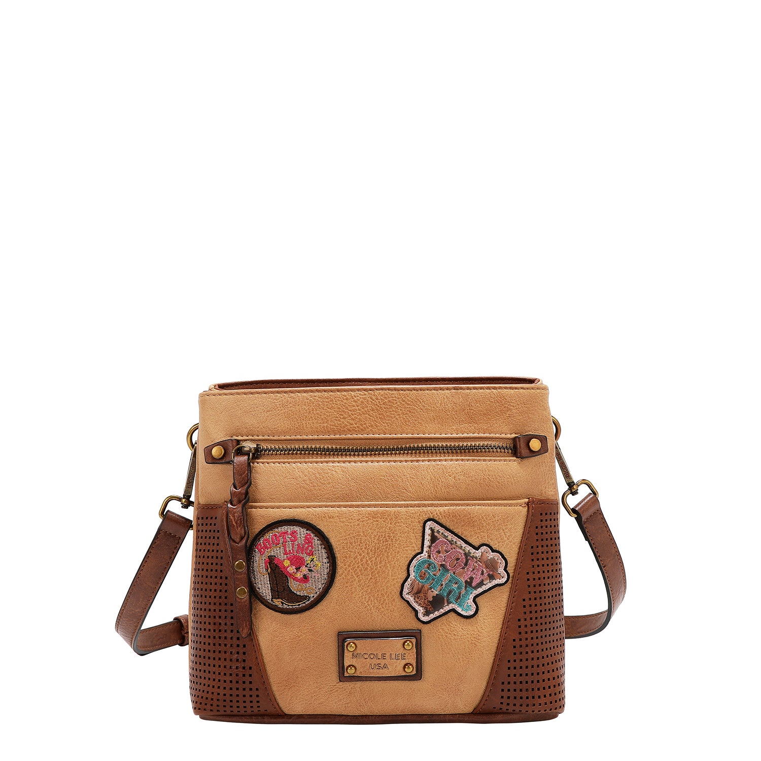 VINTAGE PATCH CROSSBODY BAG