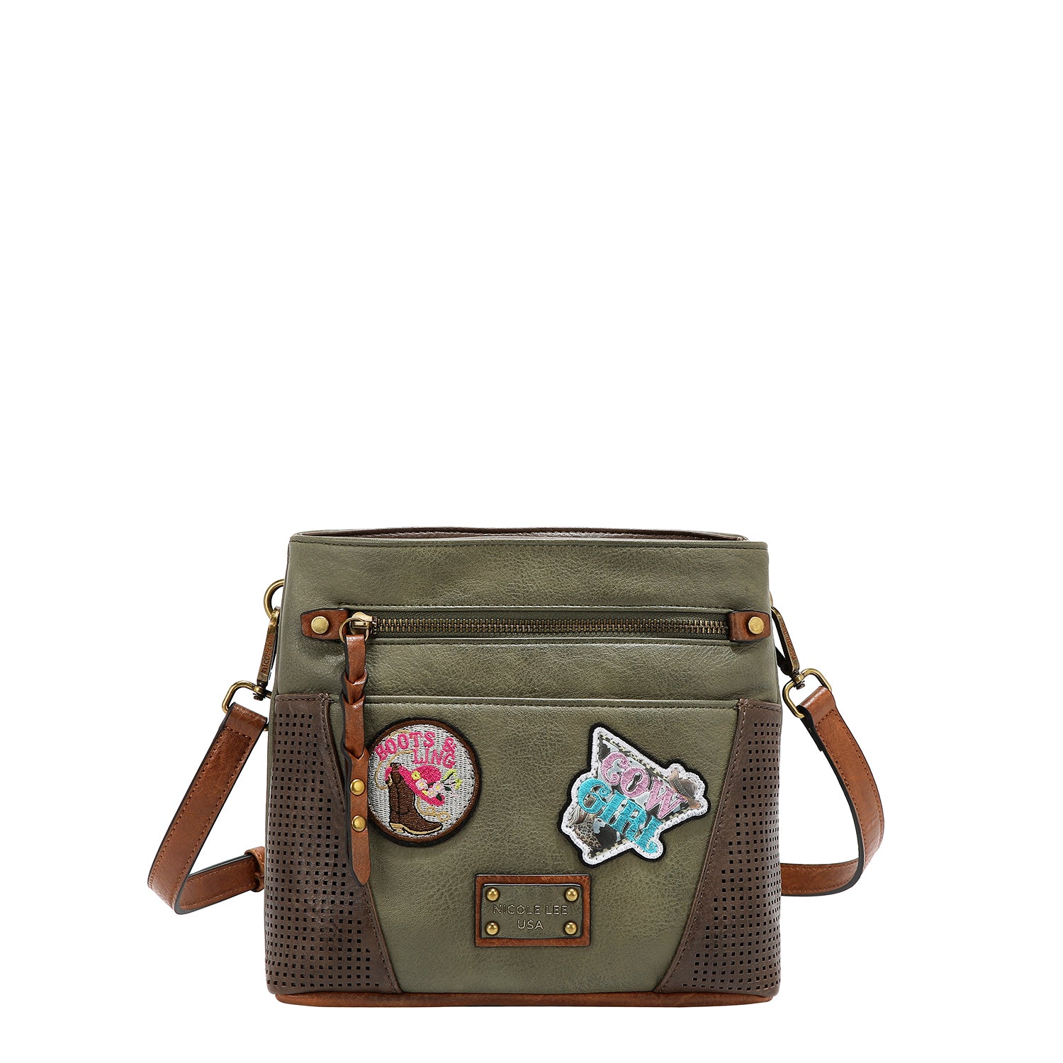 VINTAGE PATCH CROSSBODY BAG