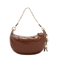 SHIMMER LUXE CRESCENT SHOULDER BAG