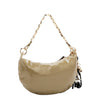SHIMMER LUXE CRESCENT SHOULDER BAG