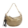 SHIMMER LUXE CRESCENT SHOULDER BAG