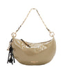 SHIMMER LUXE CRESCENT SHOULDER BAG