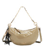 SHIMMER LUXE CRESCENT SHOULDER BAG