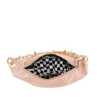 SHIMMER LUXE CRESCENT SHOULDER BAG
