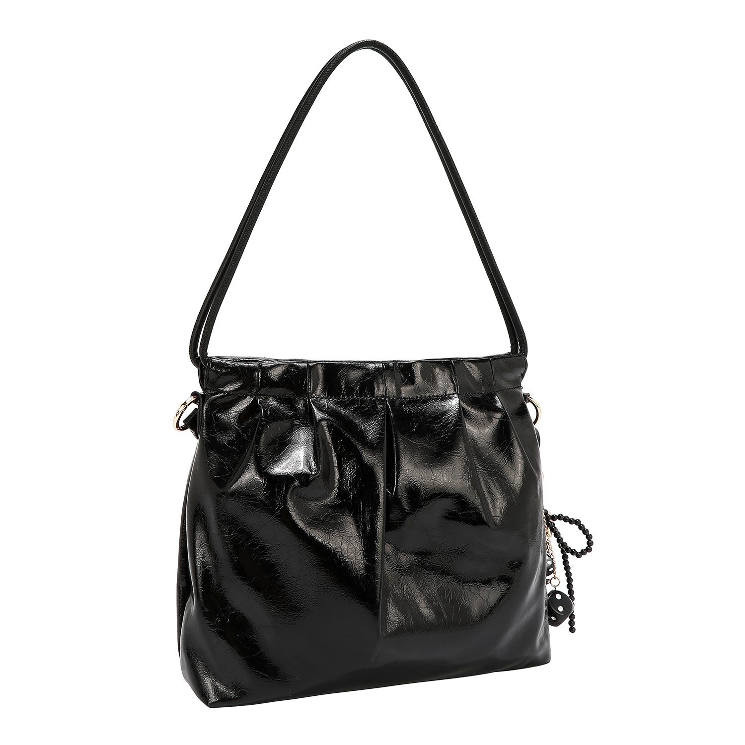 SHIMMER LUXE SQUARE SHOULDER BAG