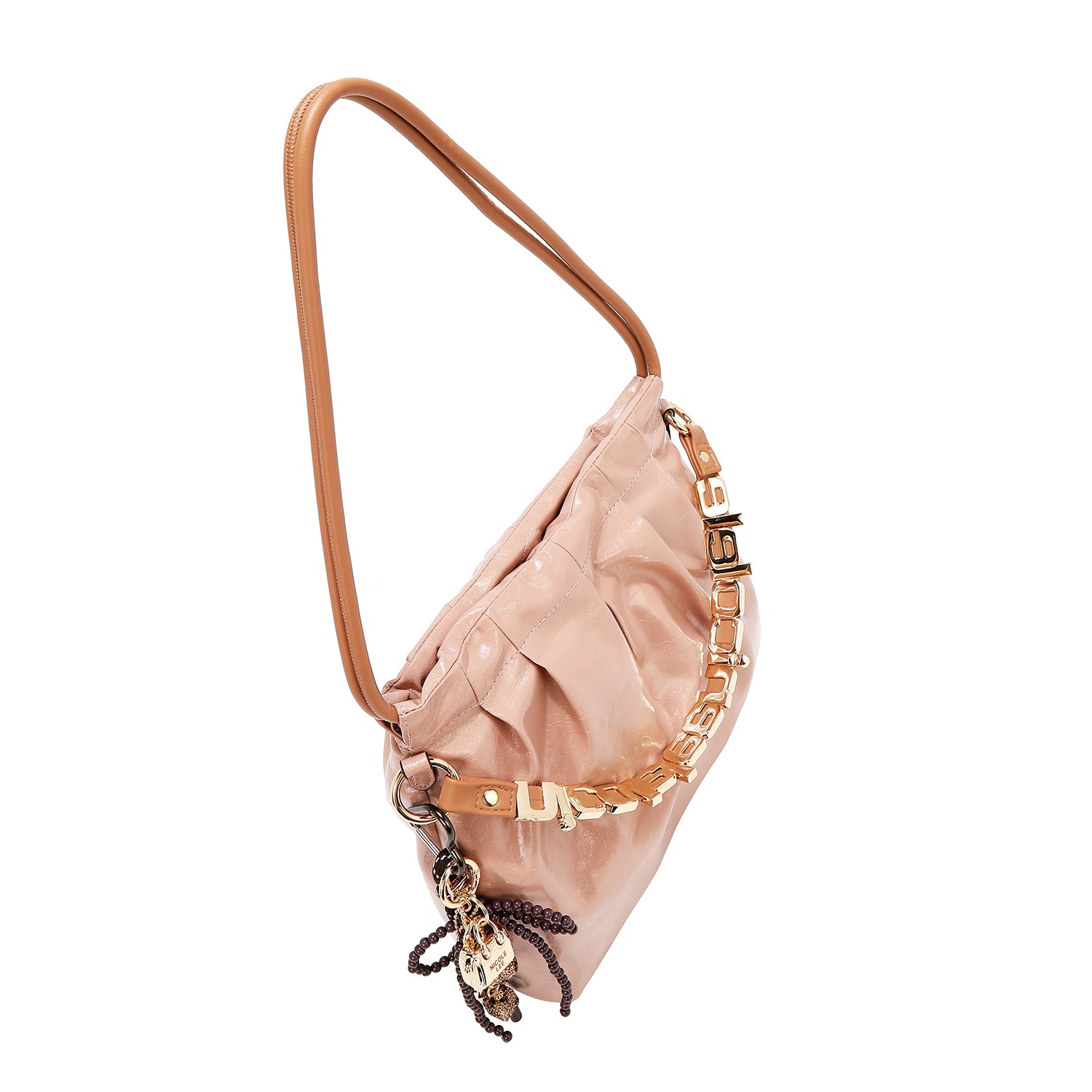 SHIMMER LUXE SQUARE SHOULDER BAG