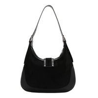 FLORAL LEAF CRESCENT SHOULDER BAG