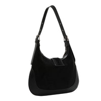 FLORAL LEAF CRESCENT SHOULDER BAG
