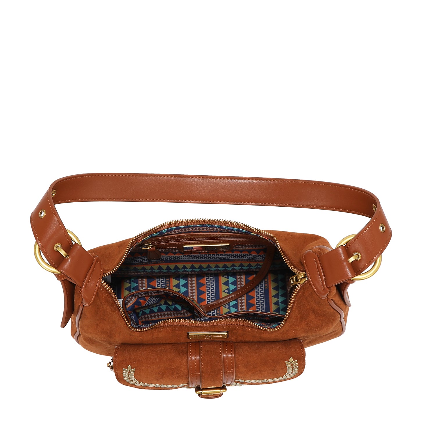 FLORAL LEAF SHOULDER BAG