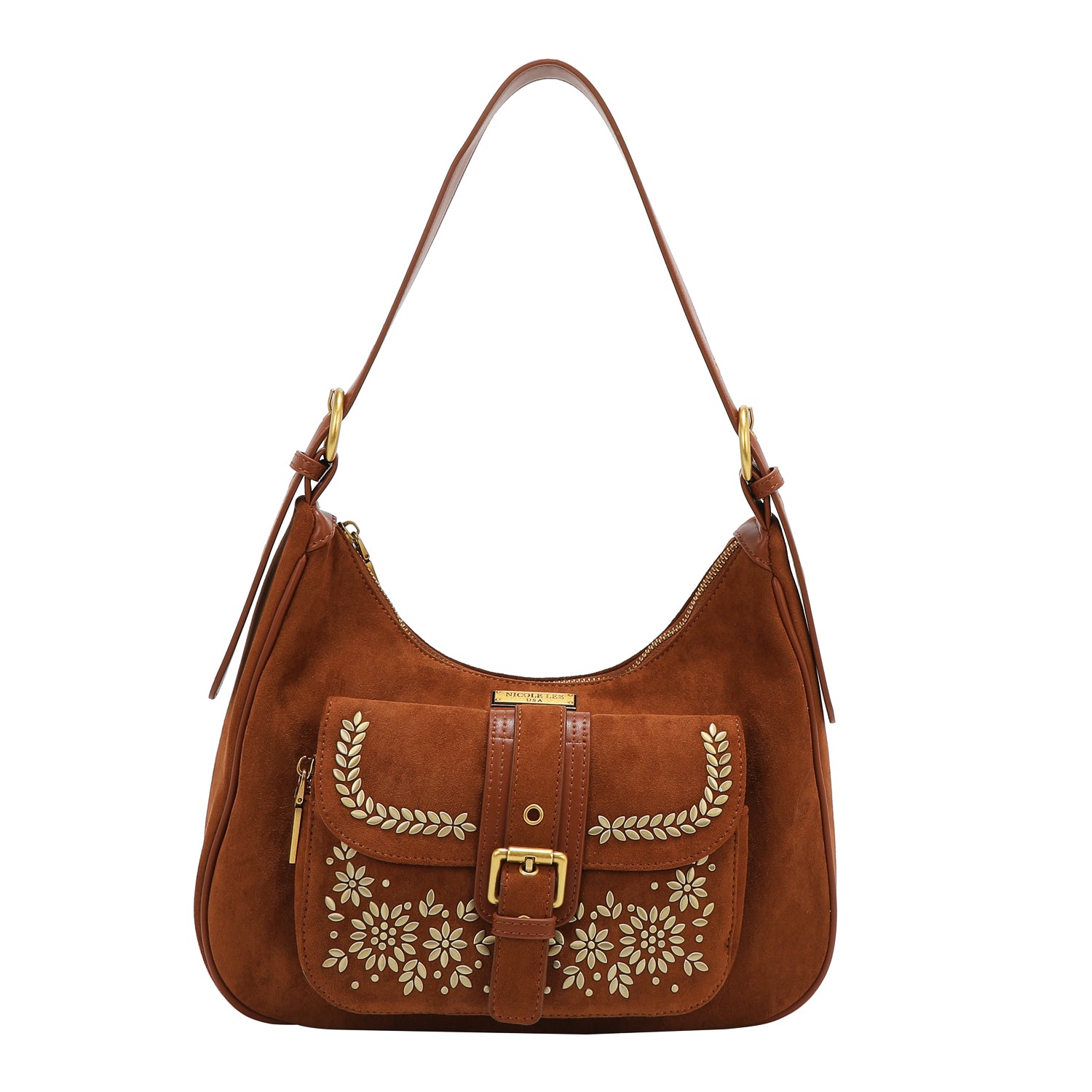 FLORAL LEAF SHOULDER BAG
