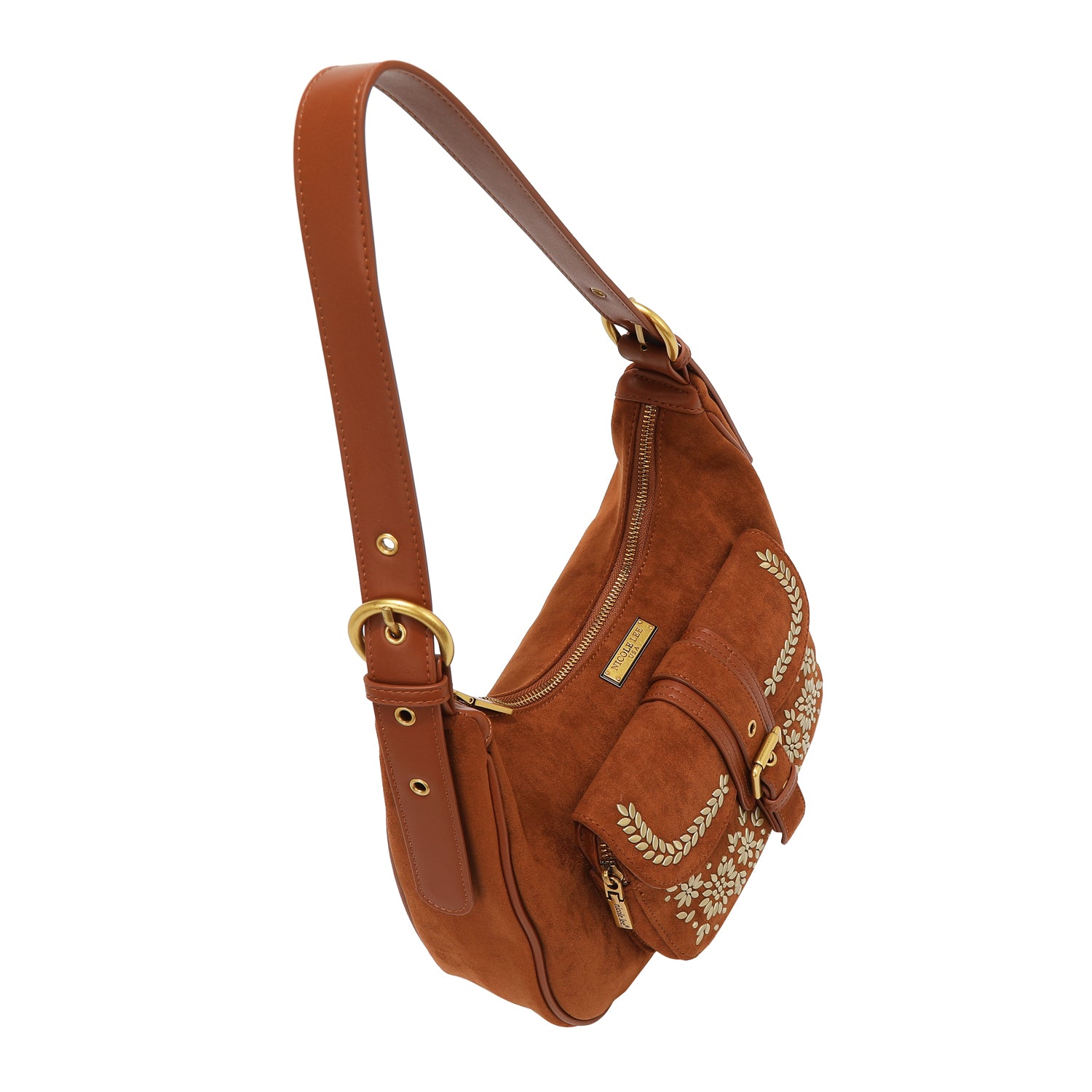 FLORAL LEAF SHOULDER BAG