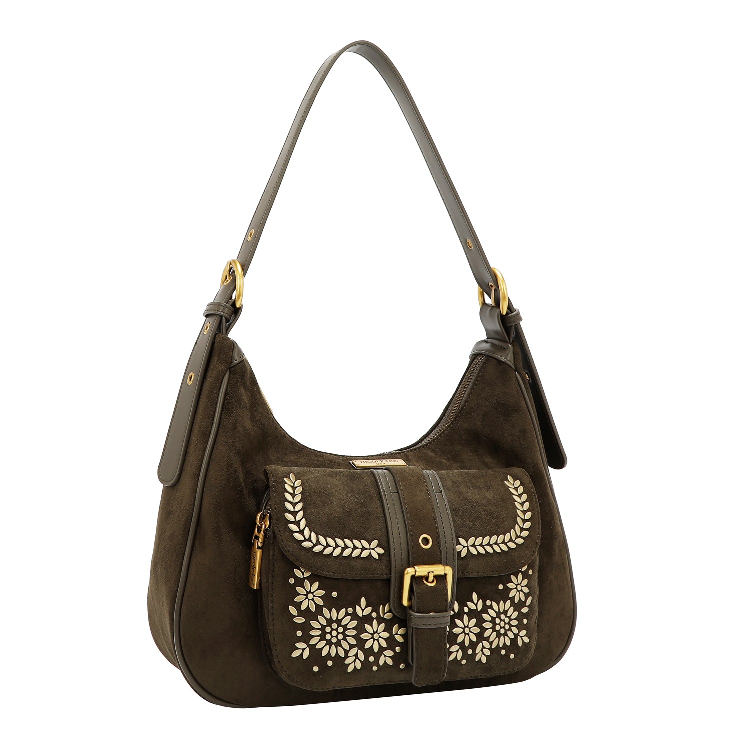 FLORAL LEAF SHOULDER BAG