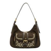 FLORAL LEAF SHOULDER BAG
