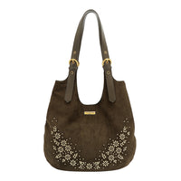 FLORAL LEAF HOBO BAG