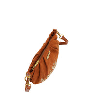 FLORAL LEAF RUCHED CROSSBODY