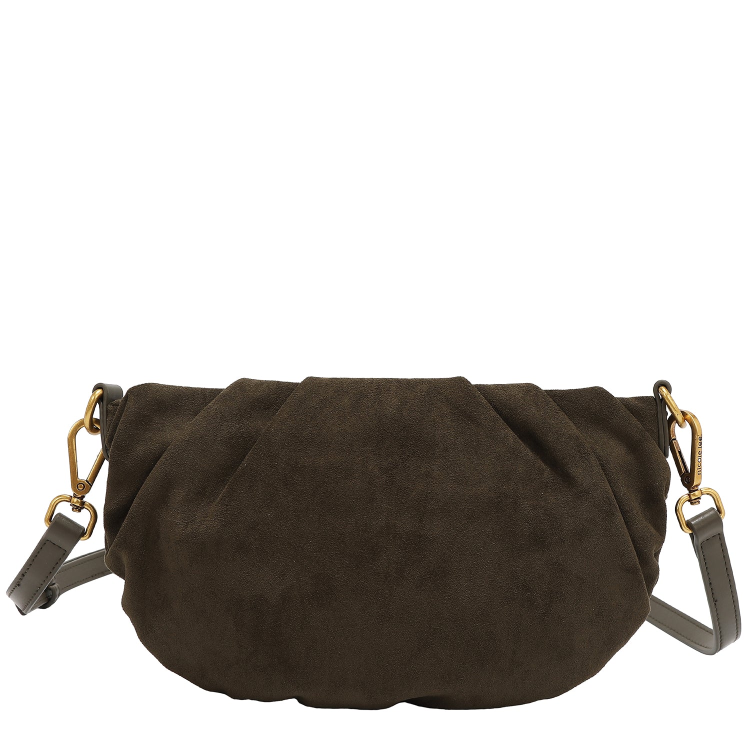 FLORAL LEAF RUCHED CROSSBODY