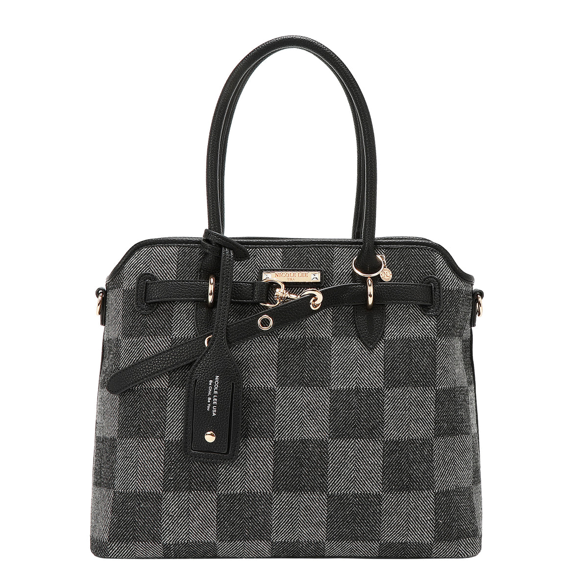 CHIC CHECK TOTE BAG