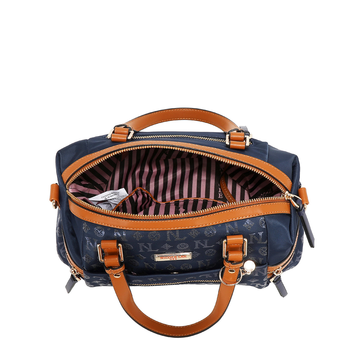 MONOGRAM LOGO SATCHEL BAG